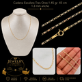 Cadena Escalera Tres Oros 1.45gr 45cm 1.3mm Oro 18K - Jewelry NGC USA