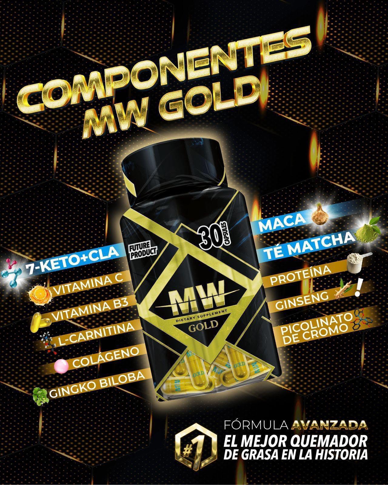 Componentes MW Gold - Fórmula Avanzada 30 cápsulas