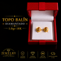 Topo Balín Diamantado 1.0gr Oro 18K - Jewelry NGC USA Services